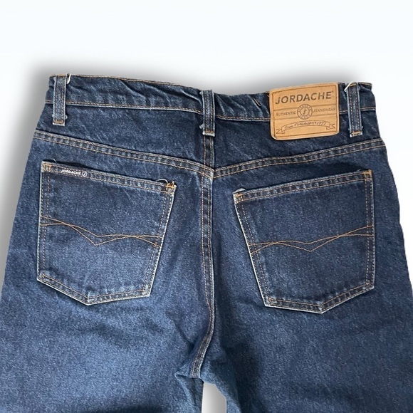 𝅺VINTAGE Jordache Dark Wash Wide Leg/Flare Jeans - Picture 3 of 10